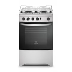 MADEMSA COCINA A GAS 4 PLATOS SILVER Y NEGRO M 520 T