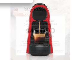 NESPRESSO COMBO CAFETERA NESPRESSO CÁPSULA ESSENZA MINI D30 ROJO + ESPUMADOR LECHE