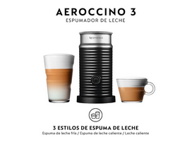 NESPRESSO COMBO CAFETERA NESPRESSO CÁPSULA ESSENZA MINI C30 BLANCO + ESPUMADOR LECHE