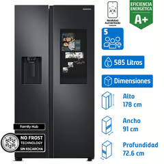 SAMSUNG REFRIGERADOR SIDE BY SIDE 585 LITROS