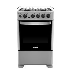 MABE COCINA A GAS 4 QUEMADORES CMC5530AG0 INOX