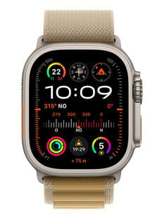 APPLE APPLE WATCH ULTRA 2 GPS + CELLULAR CAJA TITANIO NATURAL 49MM CORREA LOOP ALPINE CANELA TALLA L