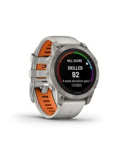 GARMIN SMARTWATCH FENIX 7 PRO SAPPH SOLAR TI W/GRY/ORANGE BAND