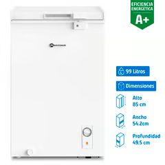 MADEMSA FREEZER HORIZONTAL 99 LITROS BLANCO M100D