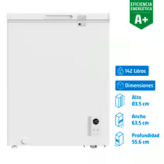 LIBERO FREEZER CONTROL ELECTRÓNICO HORIZONTAL 142 LITROS BLANCO LFH-151EC