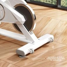 SPORTIME BICICLETA SPINNING 6KG RESISTENCIA AJUSTABLE BLANCA