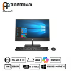 HP AIO PROONE 400 G4(I5 8TH - 8GB - 256GB)(WIN 11 - OFFICE365) REACONDICIONADO