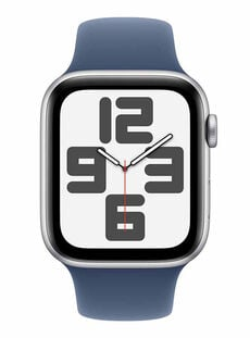 APPLE APPLE WATCH SE GPS CAJA ALUMINIO PLATA 44MM CORREA DEPORTIVA AZUL DENIM TALLA M/L