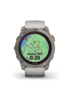 GARMIN SMARTWATCH FENIX 7X PRO SAPPH SOLAR TI W/GRAY/ORANGE BAND