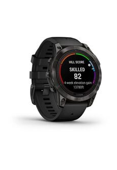 GARMIN SMARTWATCH FENIX 7 PRO SAPPH SOLAR CRBNGRY TI W/BLK BAND