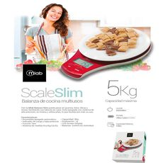 MLAB BALANZA SLIM HASTA 5KG PREMIUM DE COCINA MLAB