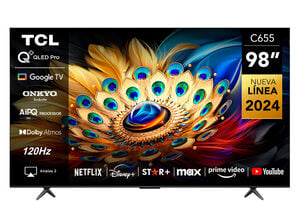 TCL QLED SMART TV 98" 4K UHD 98C655 GOOGLE TV