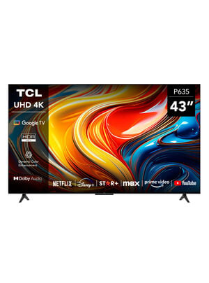 TCL LED SMART TV 43" 4K UHD 43P635 GOOGLE TV PASSION LINE