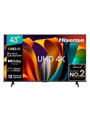 HISENSE LED SMART TV 43" 4K UHD 43A6N