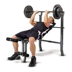 SDFIT PRESS BANCA  40 LB BARRA RECTA SET CURL LEG MARCY2080