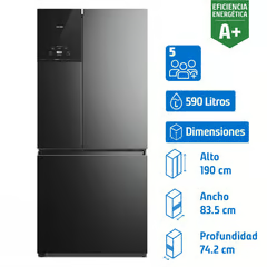 FENSA REFRIGERADOR MULTIDOOR NO FROST 590 LITROS NEGRO IM8B