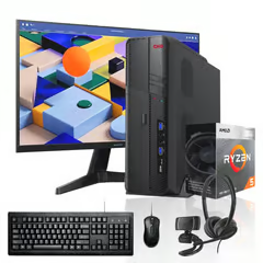 HYPERPC PC MINI + MONITOR 24 + PERIF AMD RYZEN 5 4600G VEGA 8 8GB 240GB WIFI