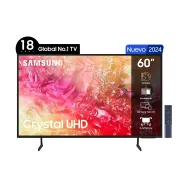 SAMSUNG  TELEVISOR CRYSTAL UHD 4K 60" LED DU7000 2024 SMART TV.