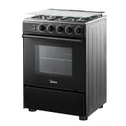 MIDEA  COCINA A GAS 4 QUEMADORES MCG-4QSG24NSBK NEGRO