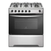 MADEMSA  COCINA A GAS 6 QUEMADORES SILVER/NEGRO M 810 T