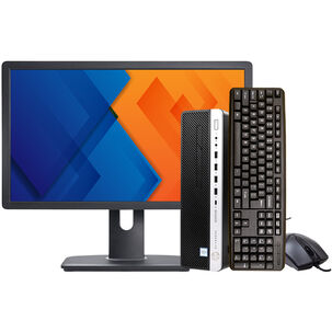 HP KIT MONITOR  PC HP ELITEDESK 800 G4 SFF (I7-8VA 16GB 500GB)  TECLADO & MOUSE REACONDICIONADO GRADO A